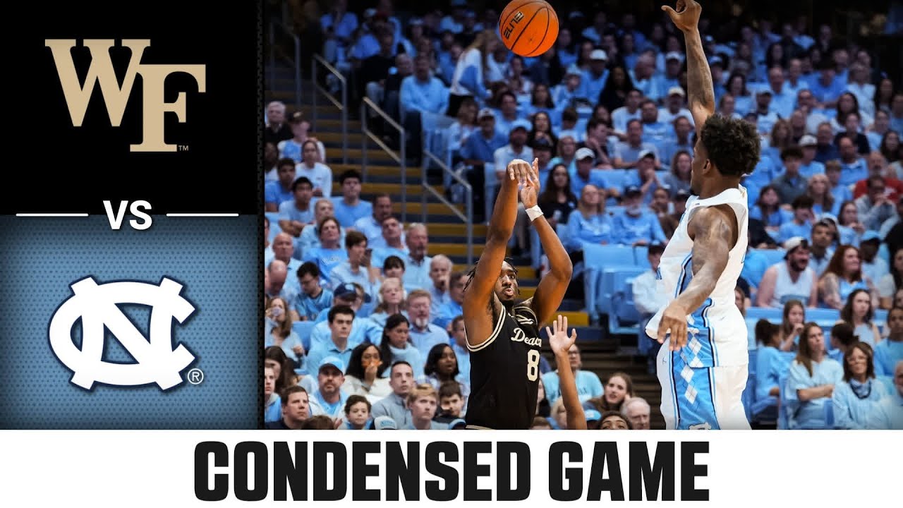Wake Forest vs. North Carolina Condensed Game | 2025-26 ACC Men's Basketball