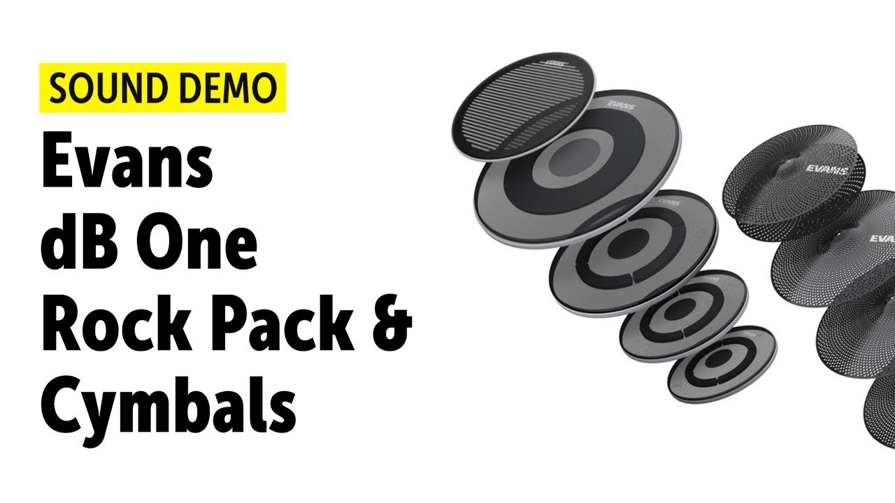 Evans | dB One | Drumheads & Cymbals | Sound Demo (no talking)