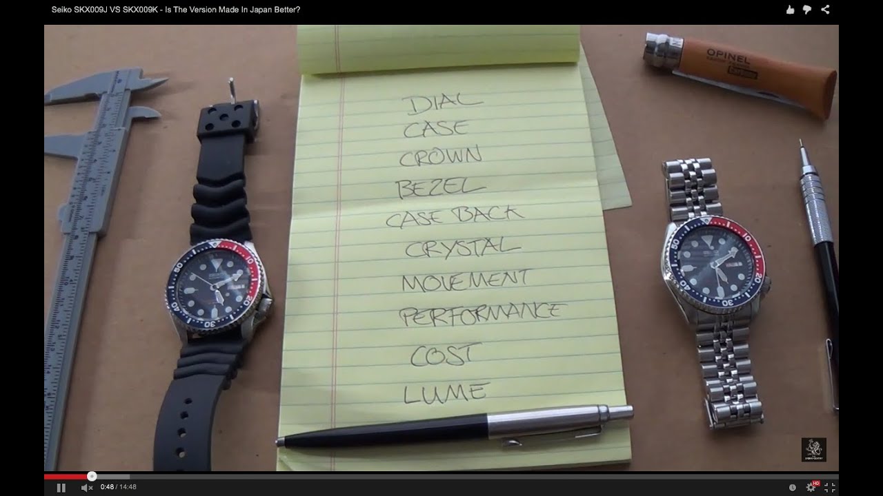 Seiko SKX009J Vs SKX009K - Is The Version Made In Japan Better & How Do They Compare?