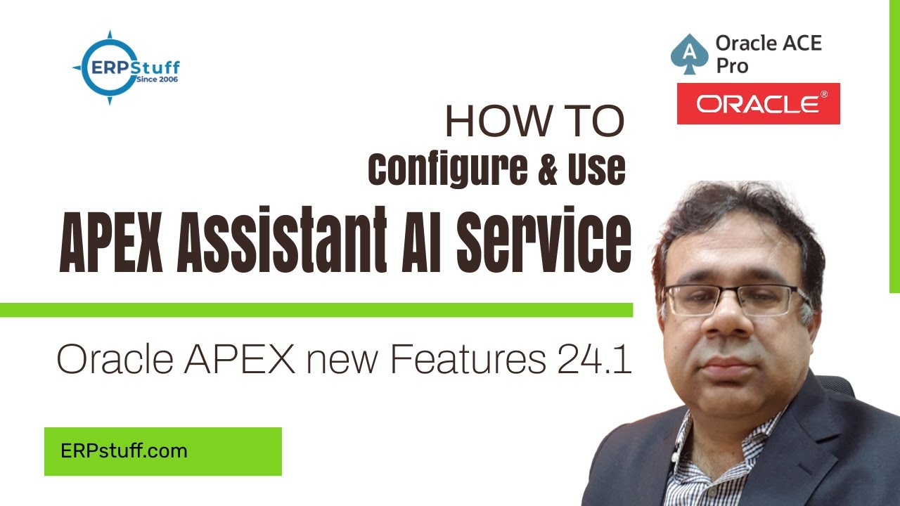 Oracle APEX Configure APEX Assistant Generative AI Services in 24.1