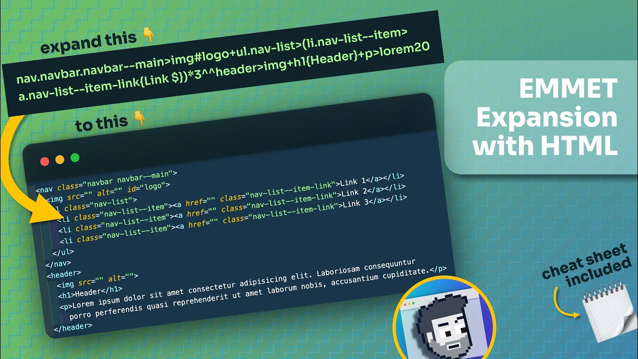 Emmet Expansion with HTML (How to type HTML faster and more accurately)