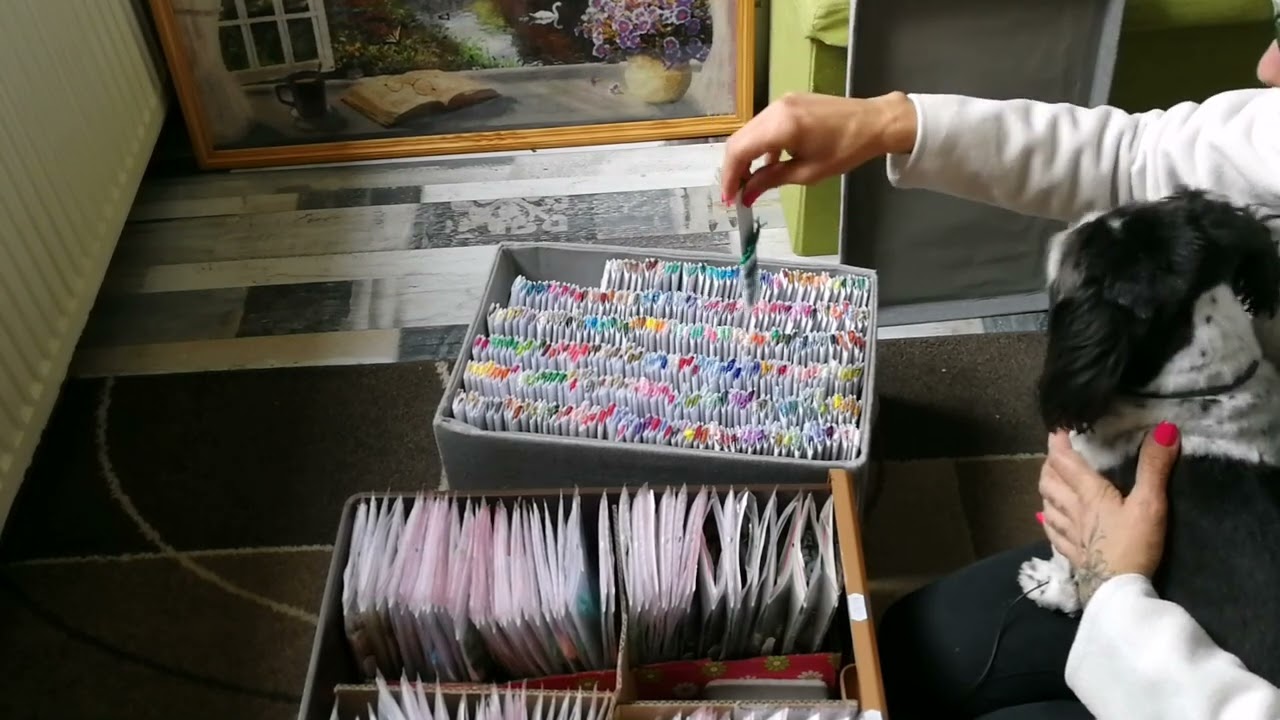 Organizacja muliny. #haftkrzyzykowy #многоцветка #crosstitch #organizacja #организациявышивки