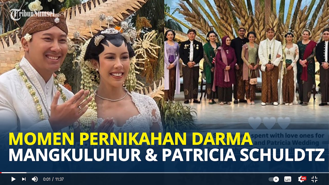 MOMEN Pernikahan Darma Mangkuluhur dan Patricia Schuldtz Kental Adat Jawa, Dihibur Brian McKnight