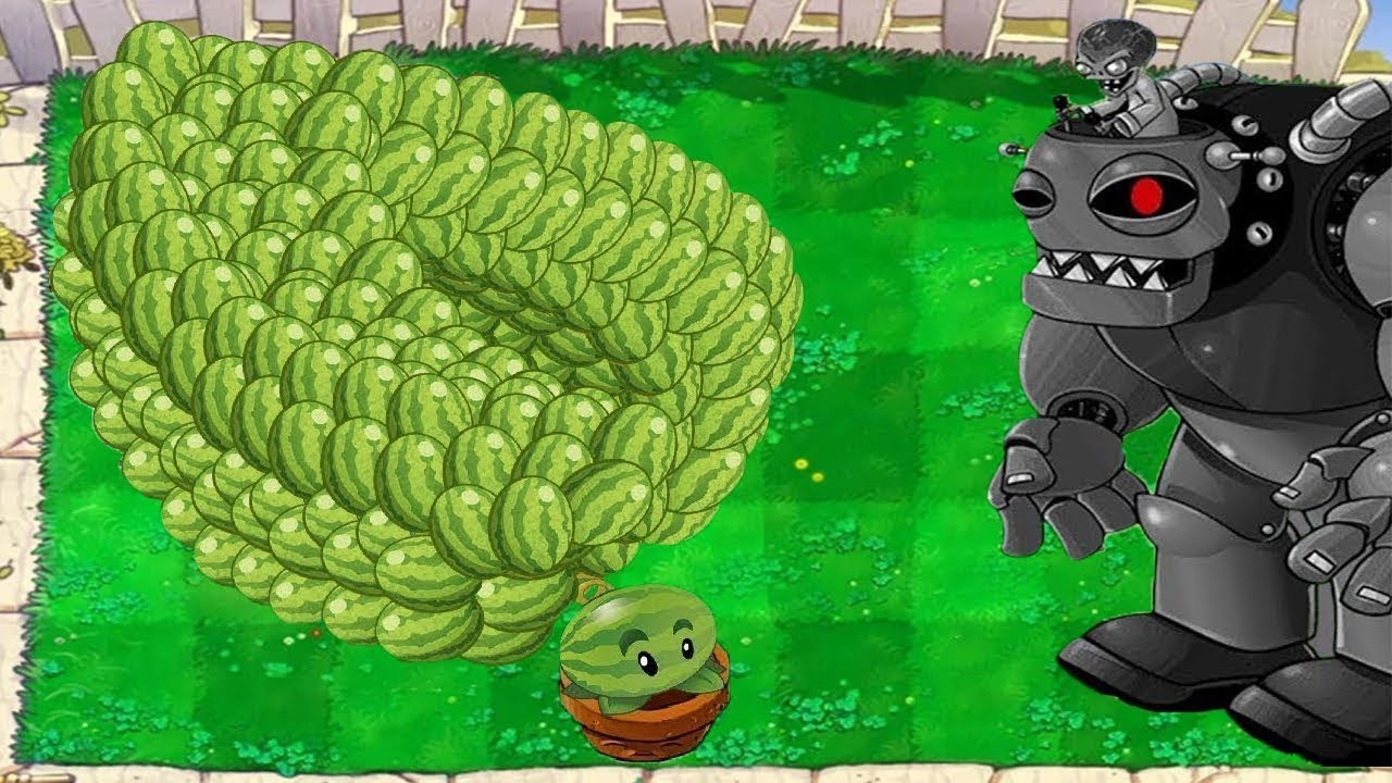 99 Melon Pult vs Giga Gargantuar vs Dr Zomboss - Plants vs Zombies Hack