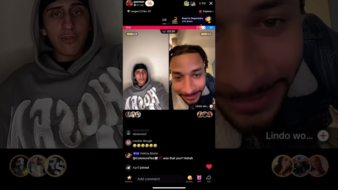 Guzman fighting lindo February 29, 2024