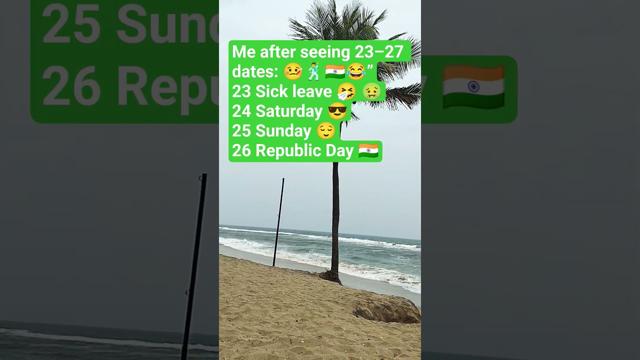 “Weekend plan: Drive. Beach. Repeat.”“Office off, beach on 🏖️”
