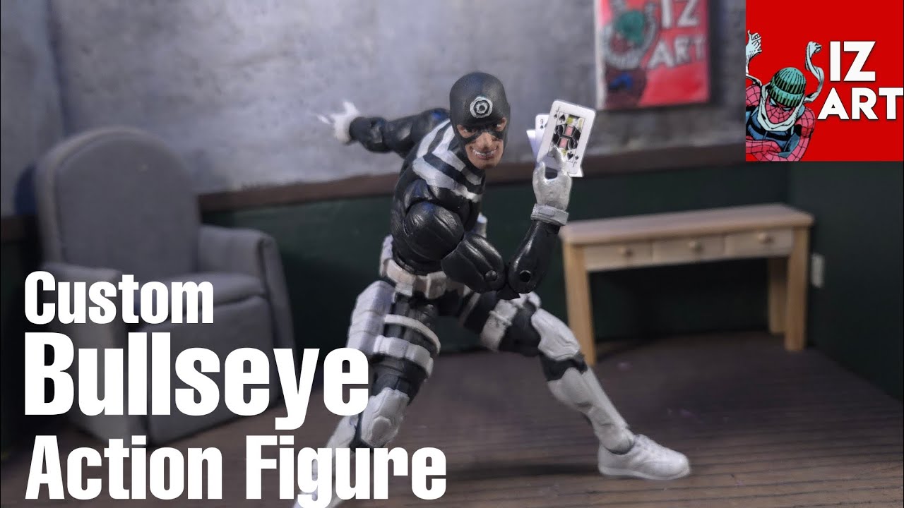 Custom Marvel Legends Bullseye Action Figure Review