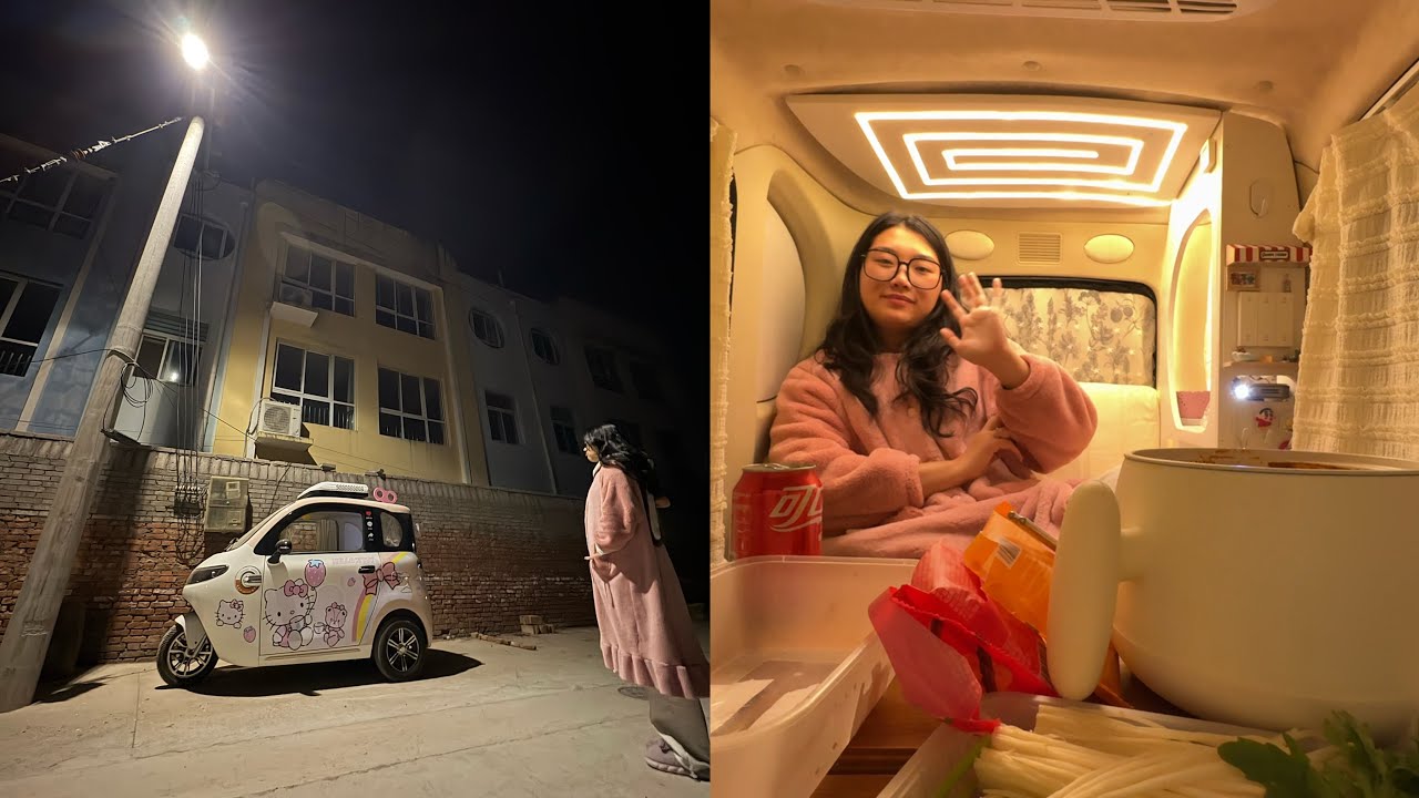 Today, I secretly ate hot pot in my mini RV.🍲