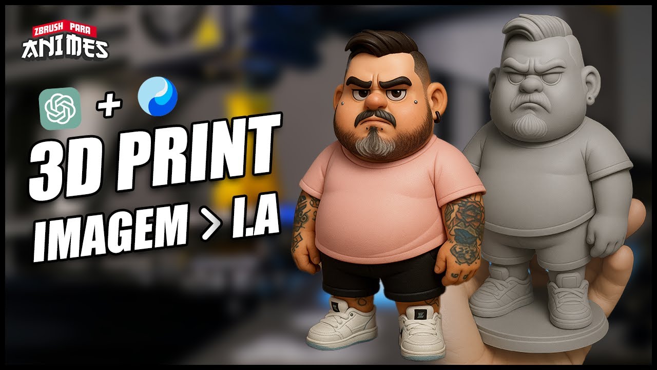 🔴COMO TRANSFORMAR IMAGENS EM MODELOS 3D PARA IMPRESSÃO I ZBRUSH PARA ANIMES