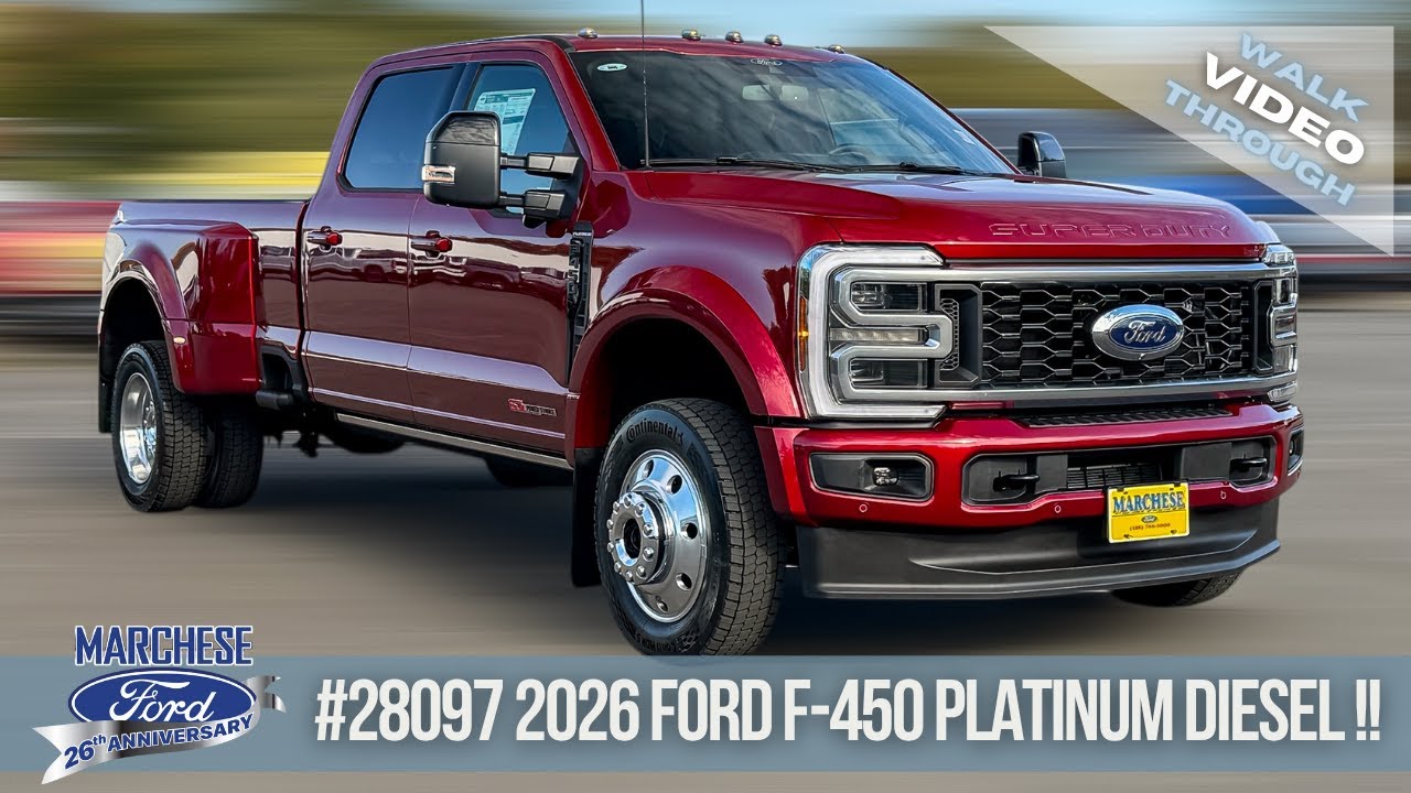 BRAND NEW!! 2026 FORD F450 PLATINUM DRW!! HI OUTPUT DIESEL !!