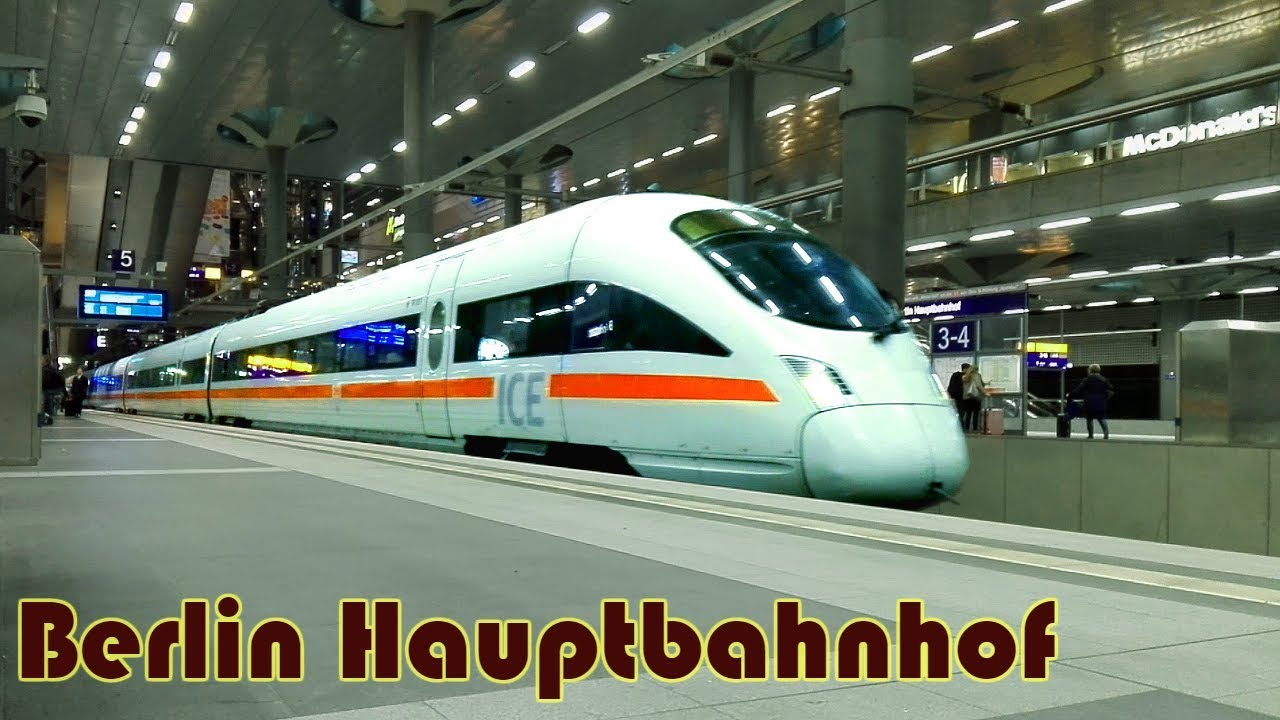 Станция Берлин-Центральный ( Hauptbahnhof ): Берлинская городская электричка - Regionalbahn - ICE