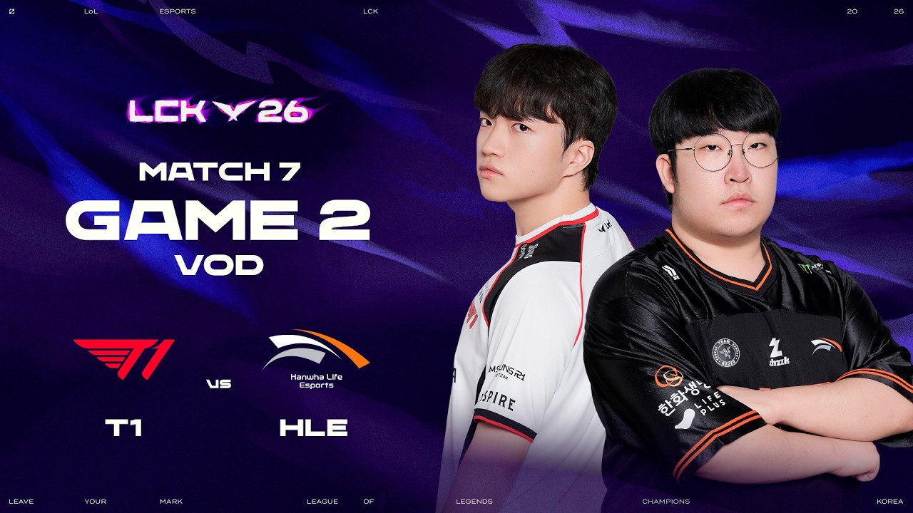 T1 vs HLE | Match 7 Game 2 | 2026 LCK