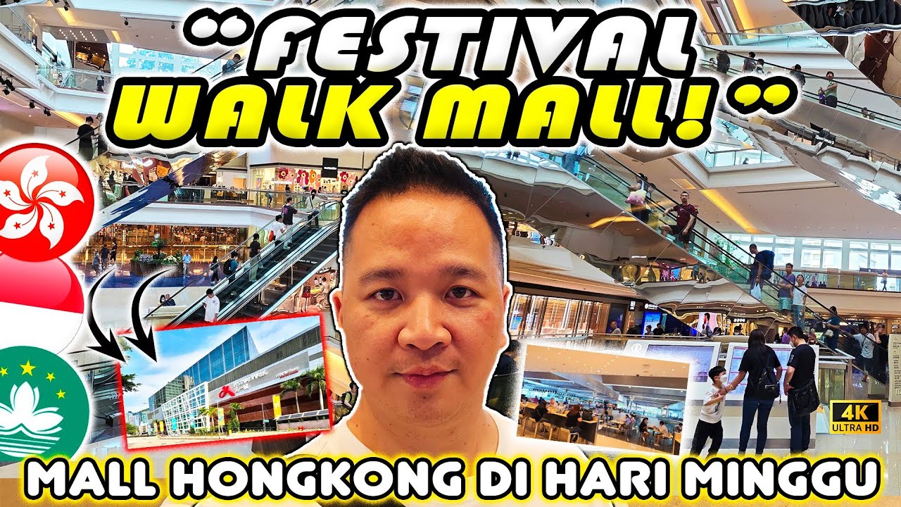 FESTIVAL WALK MALL,.MALL HONGKONG DI HARI MINGGU