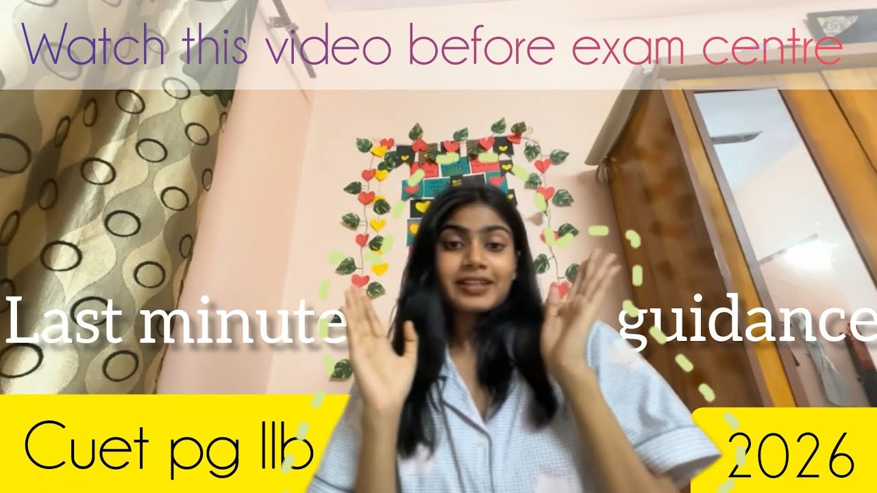 Watch this before exam | cuet pg 2026 exam centre guidance ✨🌷