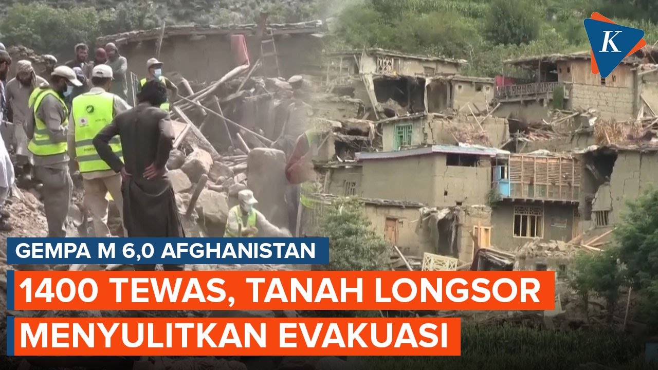 Update Gempa Afghanistan: 1.400 Tewas, Evakuasi Sulit