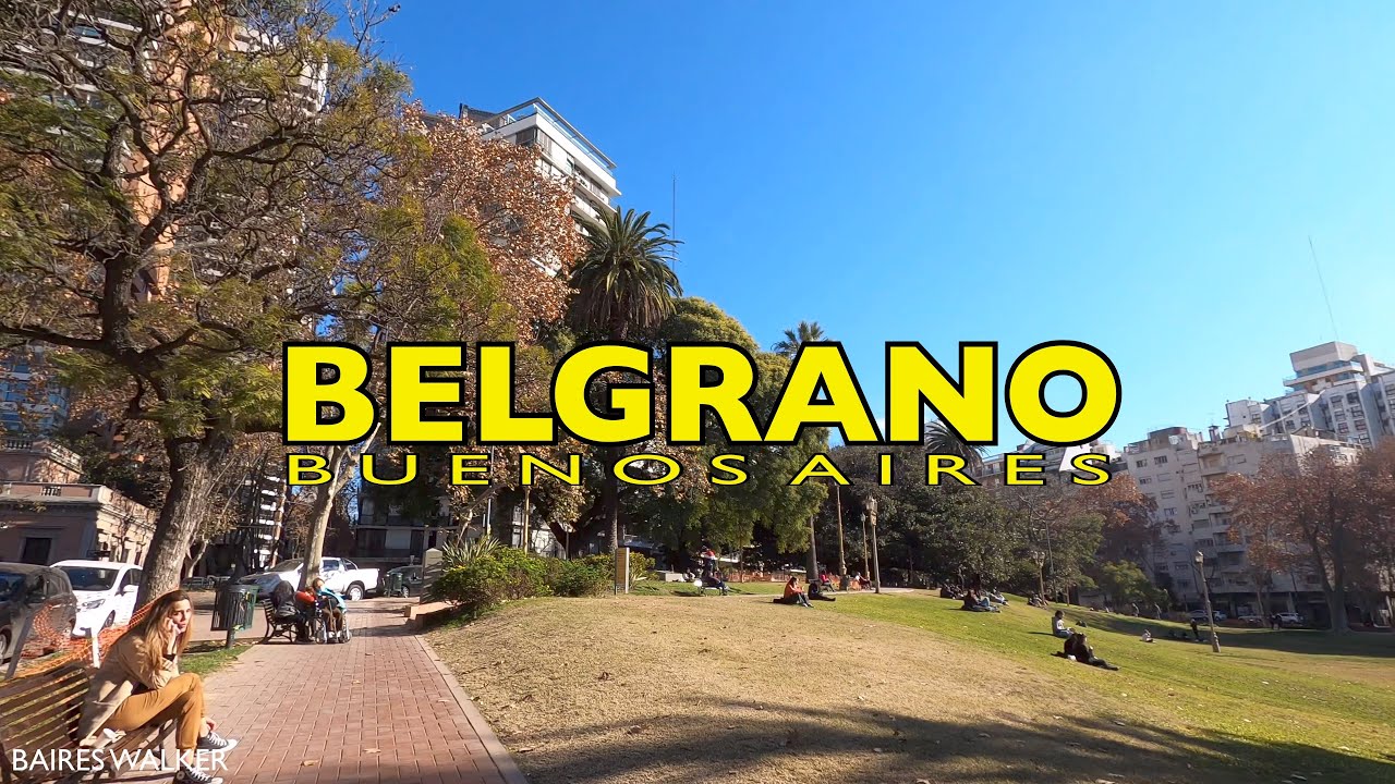 [4K] Buenos Aires Walk - Barrancas de Belgrano / Barrio de Belgrano - Buenos Aires - Argentina