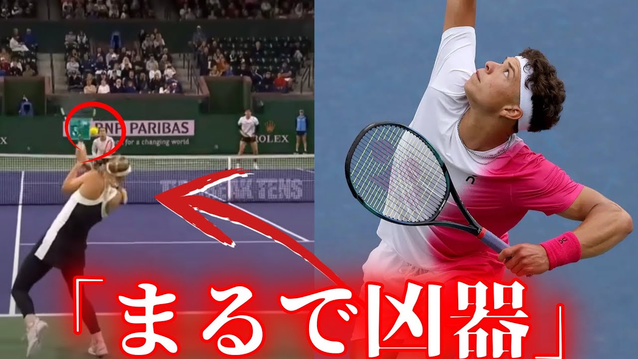 空に届きそうなキックサーブ6選...全員ボールの跳ね方が人外です【ラオニッチ/シェルトン/フェデラー/オペルカ/ティエム/イズナー】