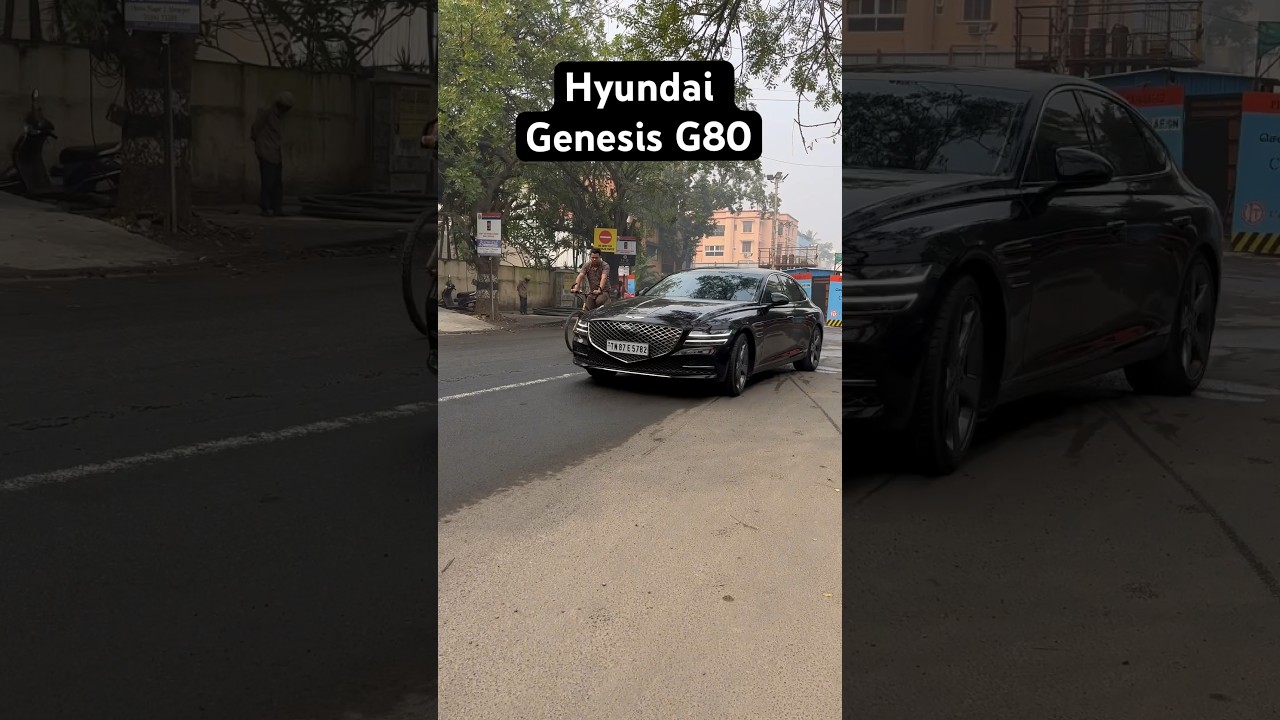 Chennai&rsquo;s Rare Hyundai Genesis G80 🖤 #hyundai #genesis #genesisg80 #luxurycars #shorts #chennai 😍