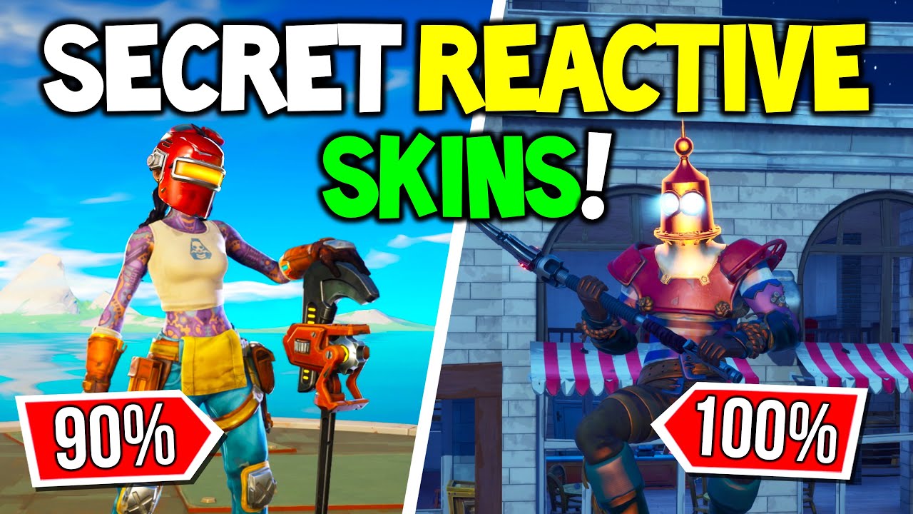 All SECRET REACTIVE Skins! | Jules, Kit and More! - Fortnite (Xbox, PC, PS5, Mobile, Switch)