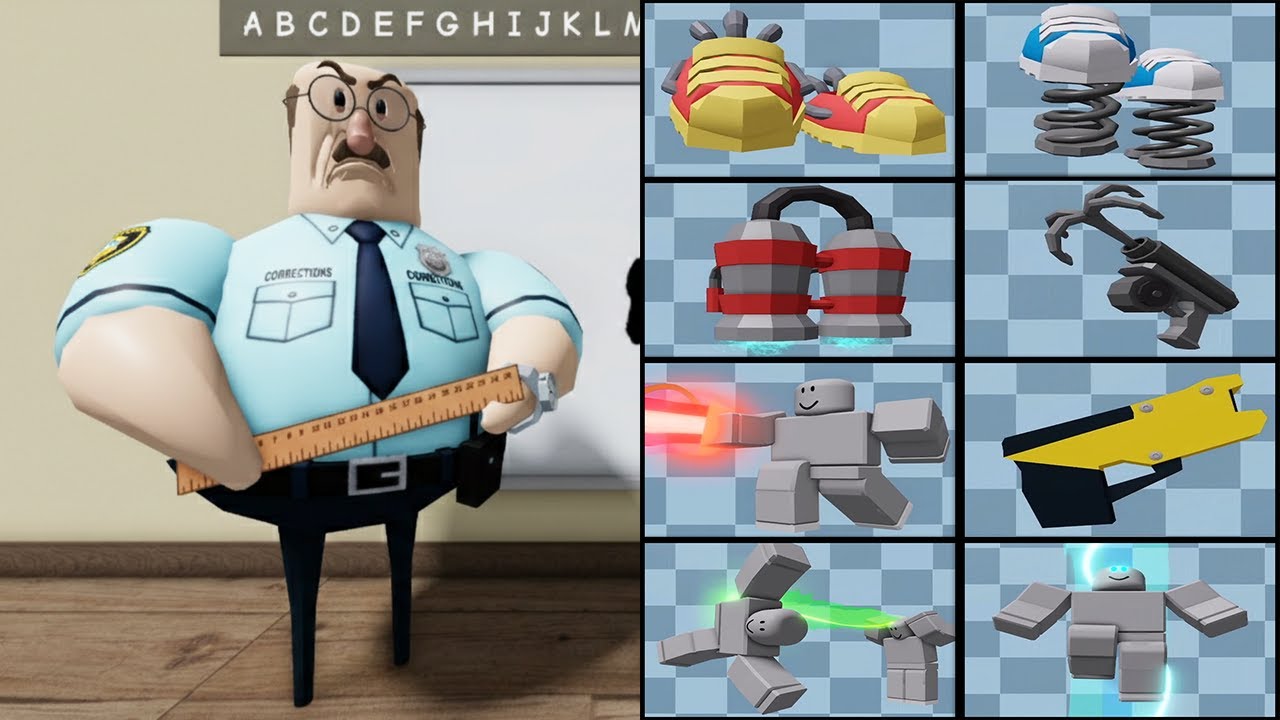 All Items Unlocked GREAT SCHOOL BREAKOUT OBBY HARD MODE - Roblox New Update All Morphs Full Gameplay