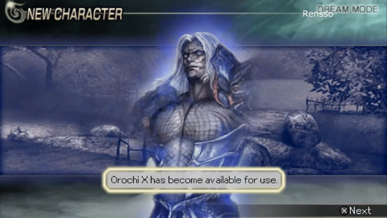 Warriors Orochi 2 - Unlocking: Orochi X (Shin Orochi) and stage 40 of Dream Mode