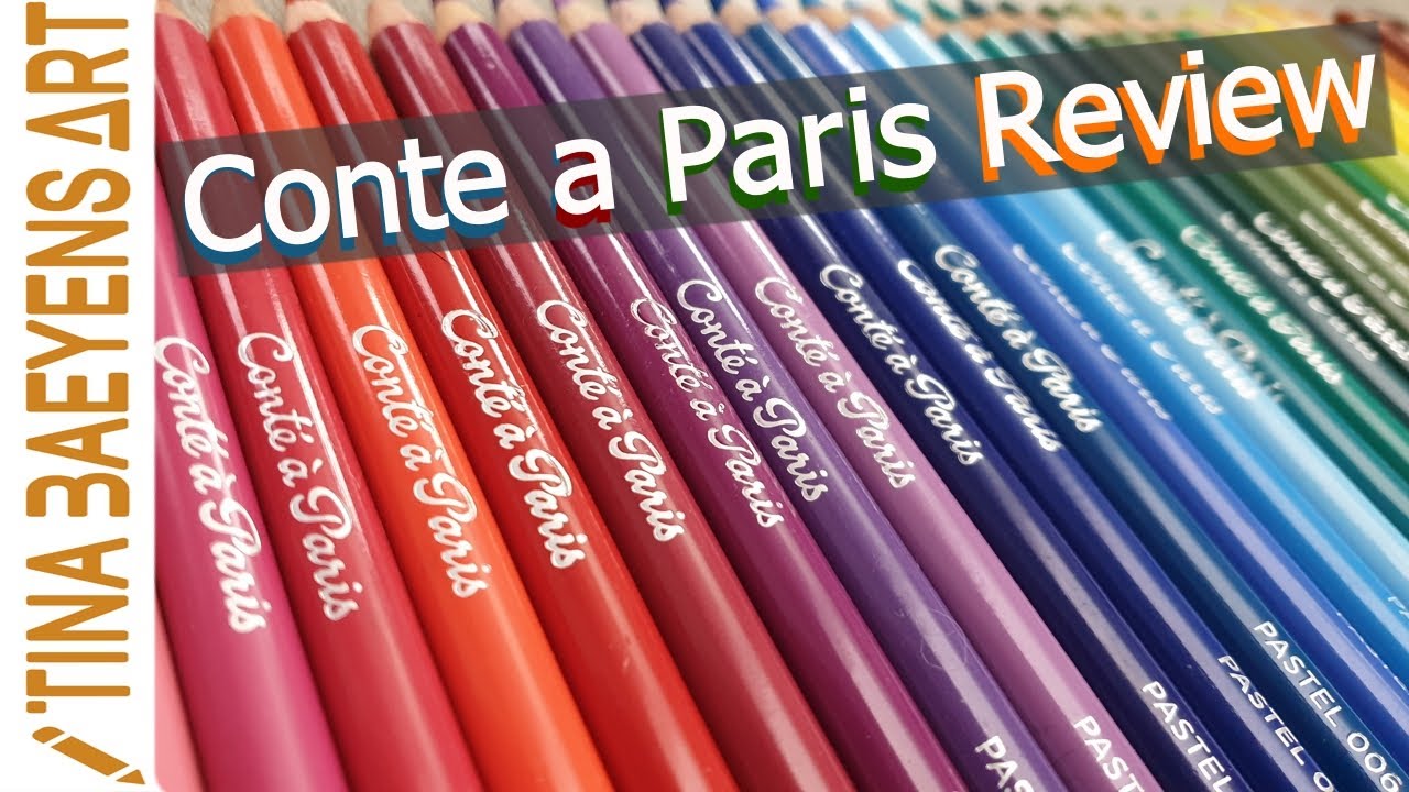 CONTE A PARIS pastel pencil REVIEW | TinaBaeyensArt