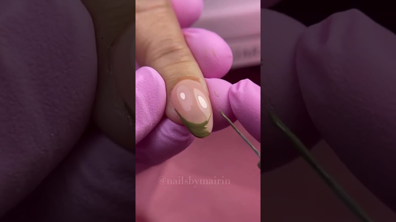 Enchanting Fall Nails with 'Nature&rsquo;s Gift' 💚 | Easy Green Nail Art Tutorial #nailtutorial #madamglam