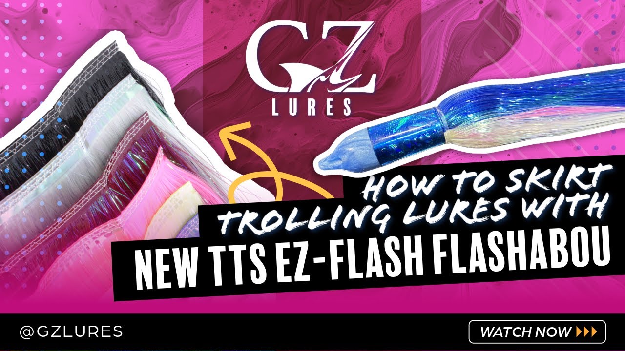 How to Skirt Trolling Lures with New TTS EZ-Flash Flashabou