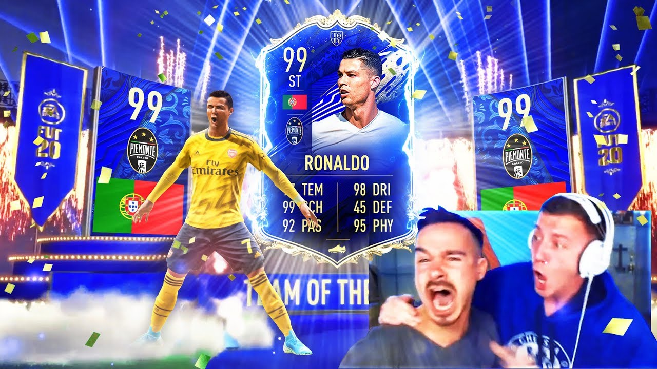 OMG! CRISTIANO RONALDO TOTY IM PACK !! 😱🔥 BESTES FIFA 20 TEAM OF THE YEAR PACK OPENING