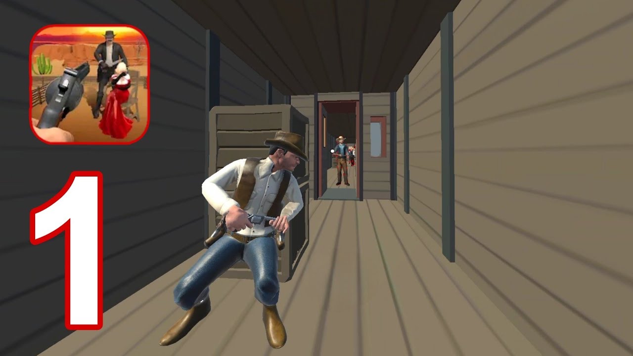Wild West Cowboy Redemption - Gameplay Walkthrough Part 1 Level 1 to 10 ( Android,iOS )