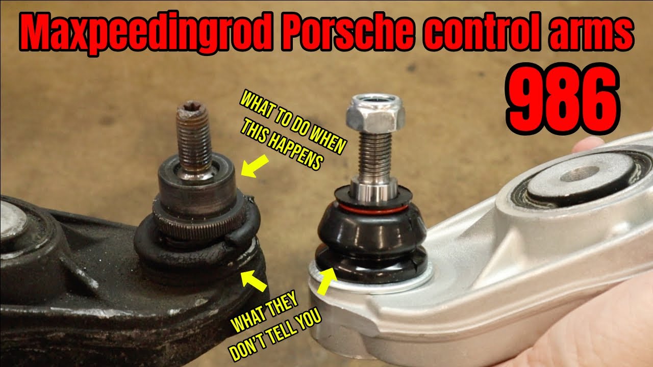 Maxpeedingrod Porsche control arms - 986 Boxster replacement ball joint - porsche racecar build
