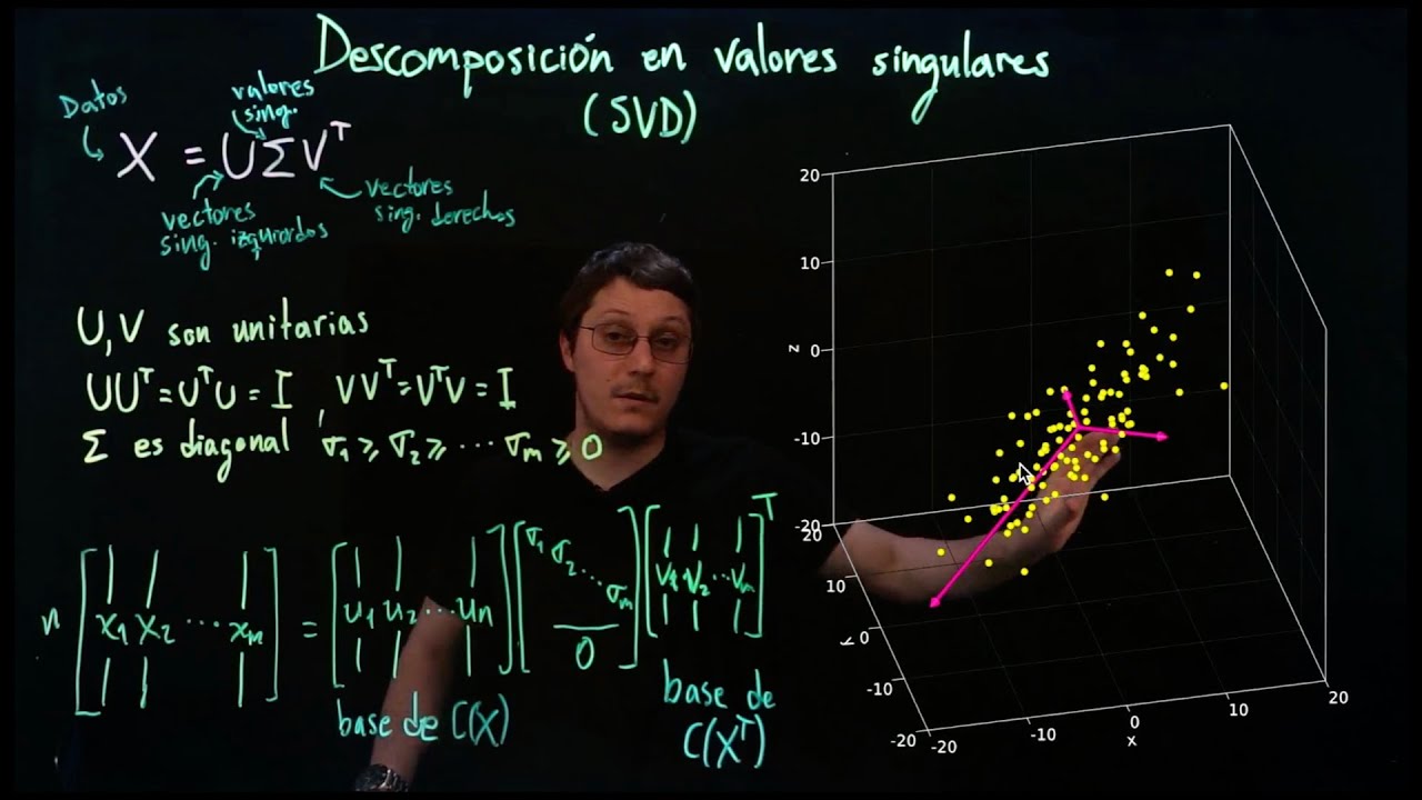 Descomposición en valores singulares (SVD)