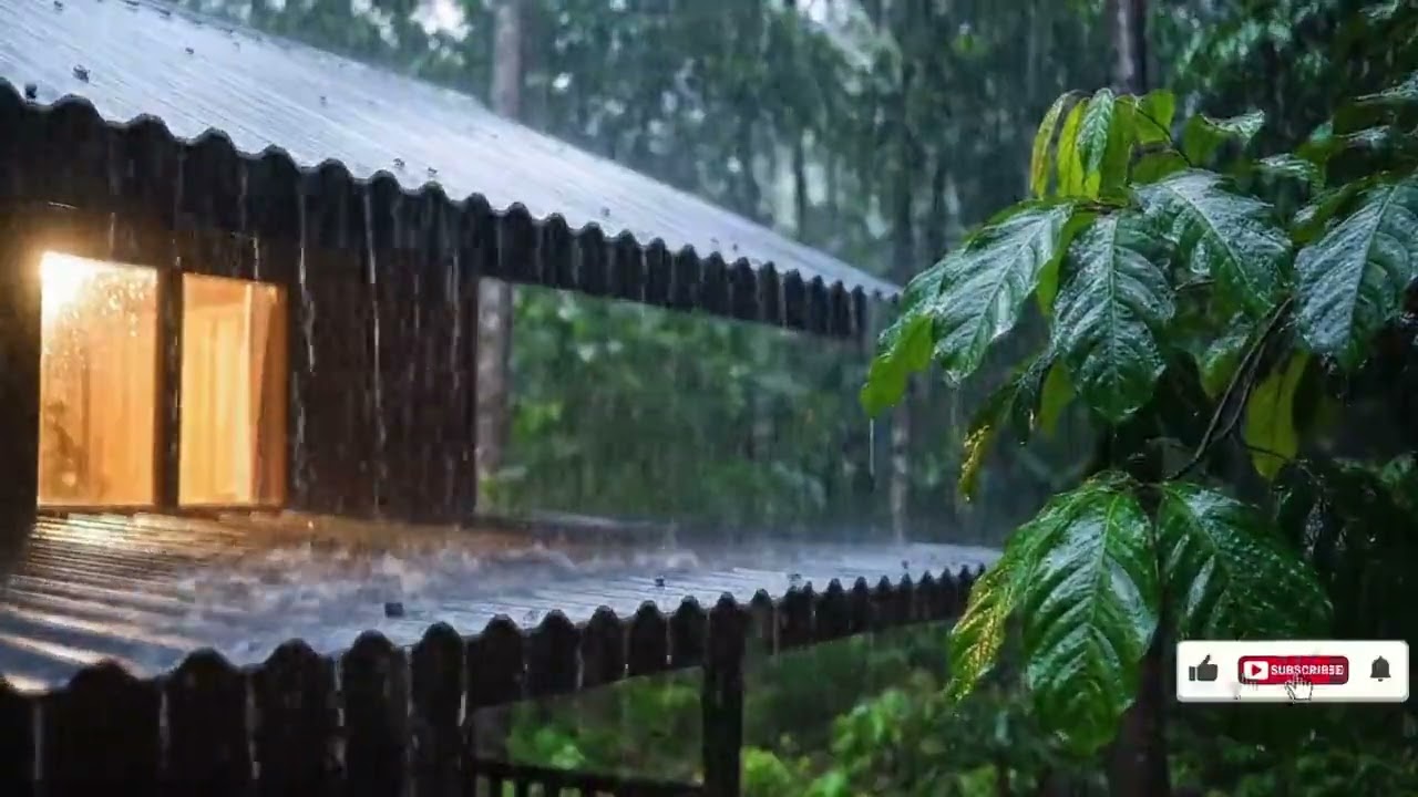 Rain Sounds at Night | Heavy Rain ASMR for Deep Calm and Rest