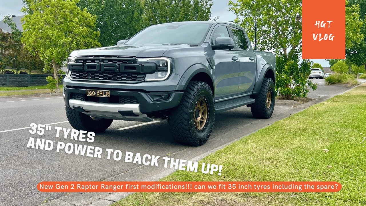 New Gen 2 Raptor Ranger first modifications!!! can we fit 35 inch tyres including the spare?