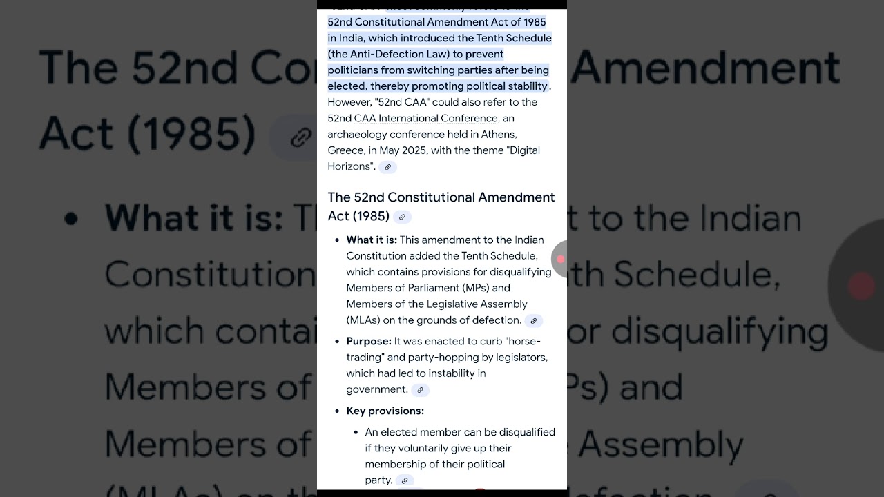 TRICK TO REMEBER 52nd CONSTITUTIONAL AMENDMENT ACT - 1985