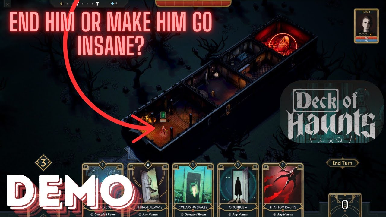 We Are The Haunted House In This FANTASTIC NEW Deckbuilding Basebuilder! - Deck of Haunts - Demo