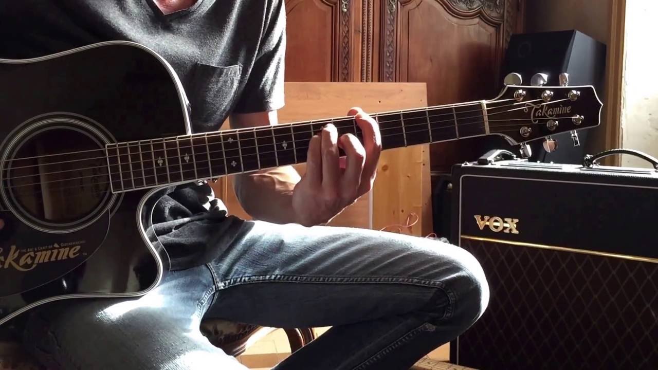 U2 - stay (faraway so close) guitar cover - test takamine + vox AC30