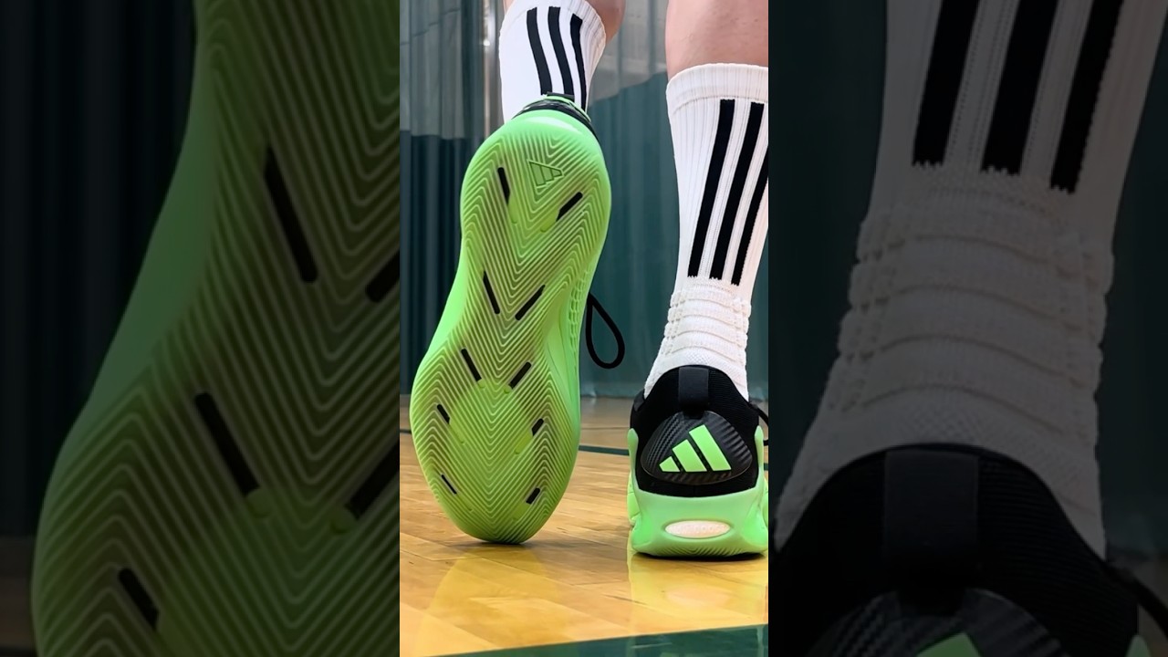ANTHONY EDWARDS AE 1 LOW LUCID LIME ON FOOT ADIDAS BASKETBALL! 🏀🏆 #HOOPER #ALLSTAR #BASKETBALL