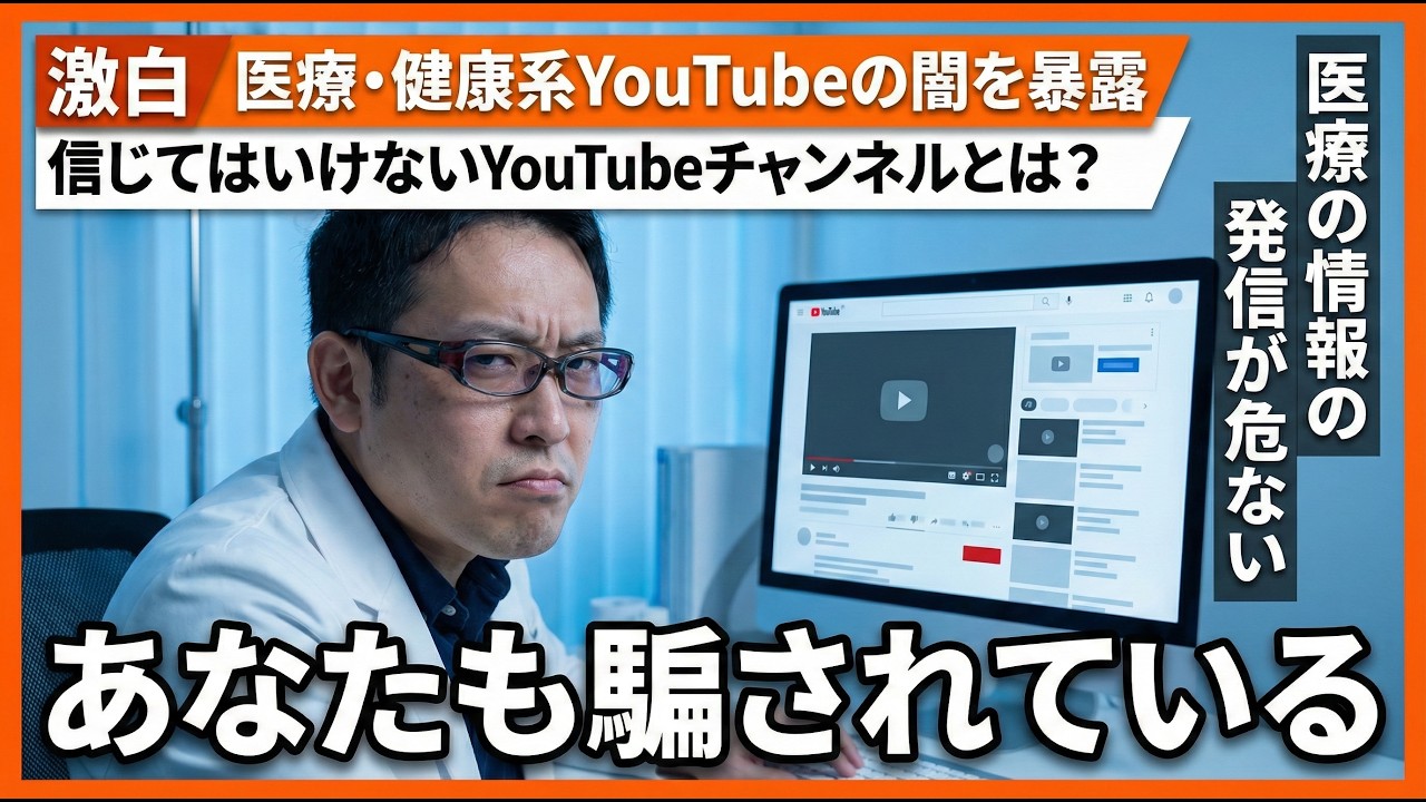信じてはいけない医療・健康系YouTube TOP5【医師でも信じてはいけない】