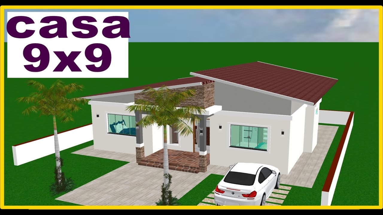 CASA CONFORTAVEL 9X9 DE 3 QUARTOS
