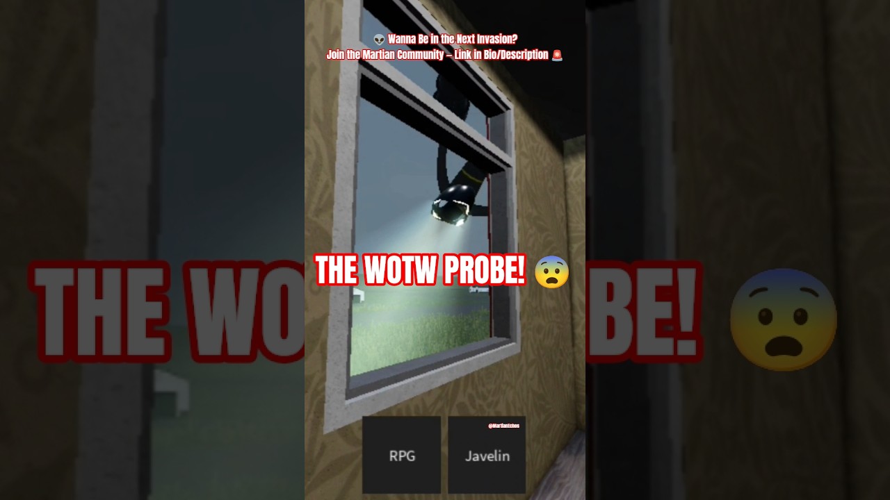 WAR OF THE WORLDS TRIPOD PROBES MY HOUSE! 😨 (WOTW GAME) #WarOfTheWorlds #Tripods #wotw #robloxwotw