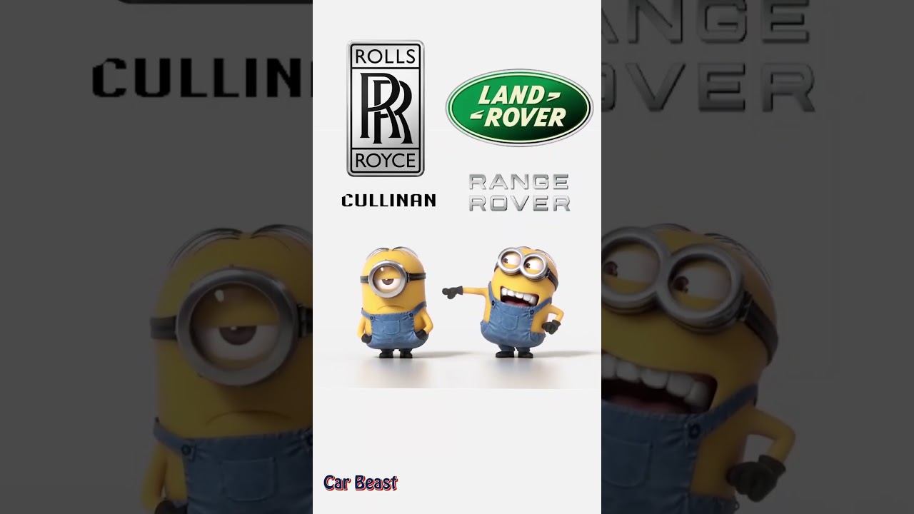 Rolls Royce Cullinan VS Range Rover autobiography funny minions #car #tiktok #asmr #money #vs #auto