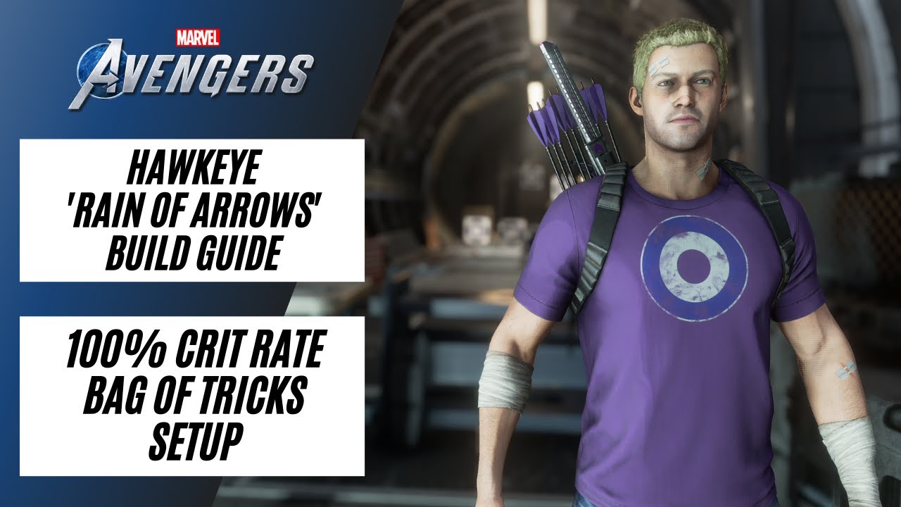 HAWKEYE | 100% CRIT RATE BAG OF TRICKS BUILD GUIDE | UPDATED 2021 | Marvel's Avengers