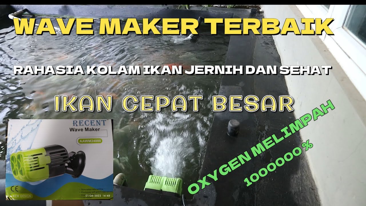 WAVE MAKER KOLAM IKAN  RECENT AAWM24000 KOLAM JERNIH IKAN SEHAT