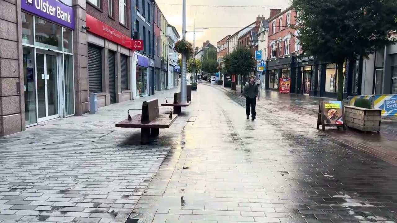 WALKING through LISBURN CITY CENTRE in NORTHERN IRELAND