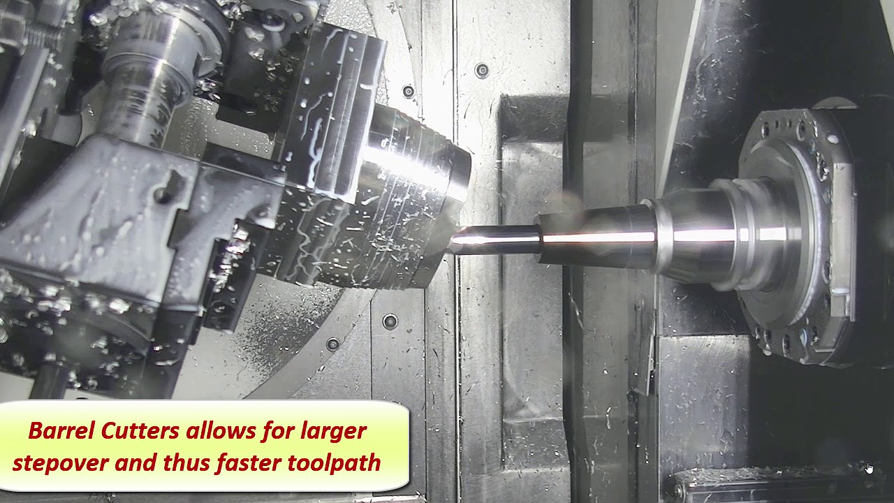 5 Axis Simultaneous Cycle and Barrel Cutters | EDGECAM 2020.0