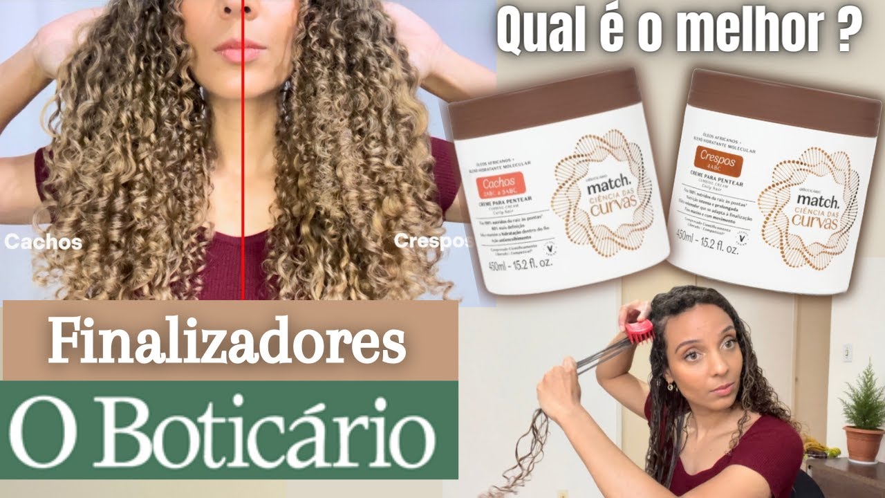 Creme CACHOS ou CRESPOS O Boticário? QUAL É O MELHOR? Resenha Comparativa + DAYAFTER