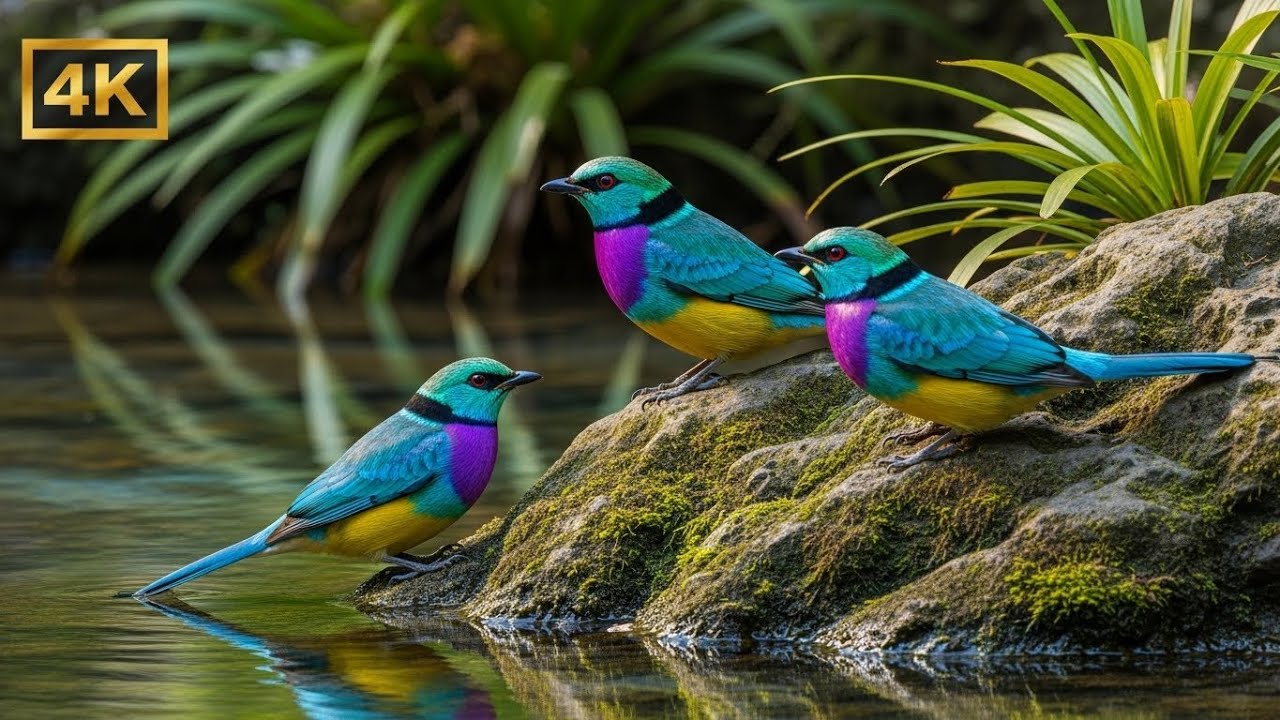 Relaxing Piano with Bird Sounds & River Ambience | Deep Sleep, Study, Healing Music