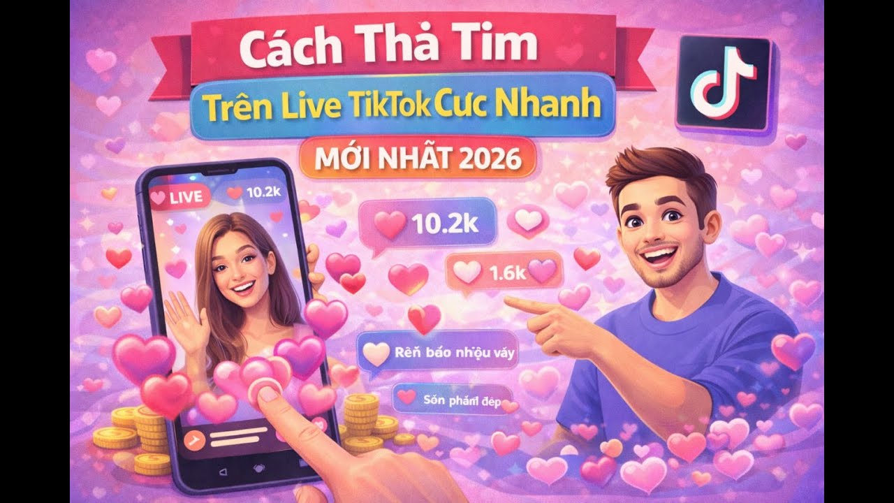 Cách Thả Tim Trên Live TikTok Cực Nhanh, Không Giới Hạn | Mới Nhất 2026