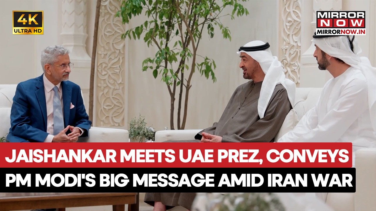 Jaishankar Meets UAE President In Abu Dhabi, Conveys PM Modi's 'Big Message' Amid US-Iran War